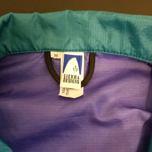 Sierra Designs Long Sleeve Pullover Windbreaker Mens Medium Drawstring Rain Coat - Picture 9 of 9